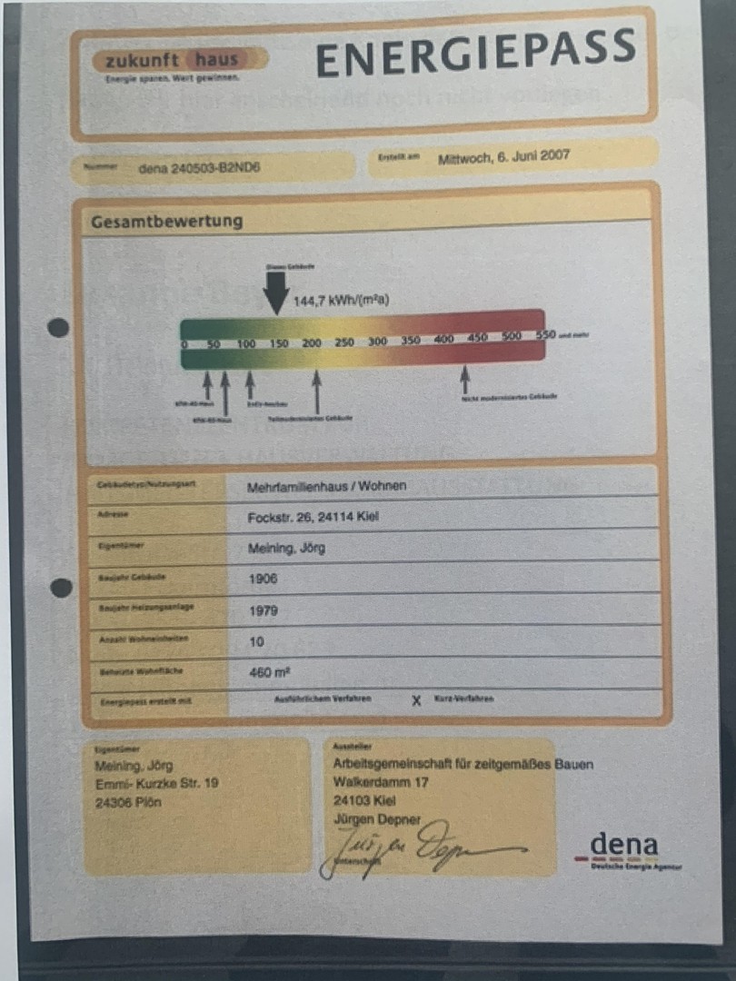Helle, schöne und gepflegte Altbauwohnung mit Dielenfussboden und Einbauküche – Kiel – Vorschaubild 21