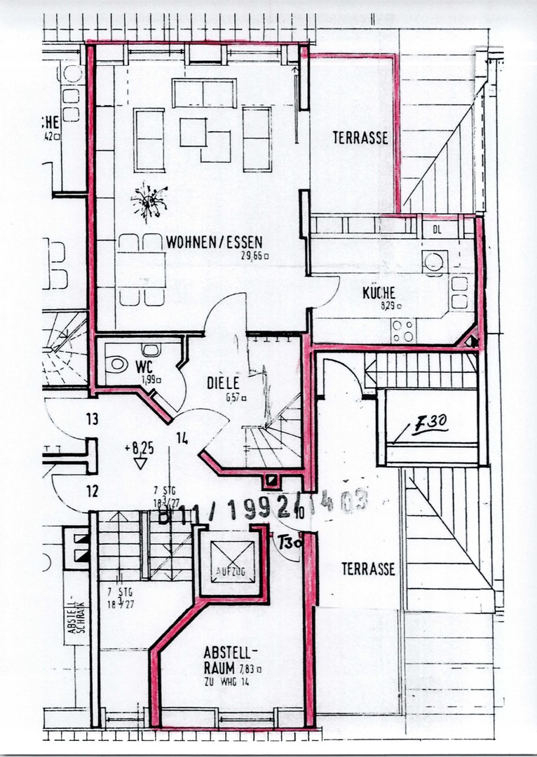 Großzügige helle 3 Zimmer-Wohnung mit Terrasse, Nähe Marienbergpark, direkt vom Eigentümer – Nürnberg – Vorschaubild 18