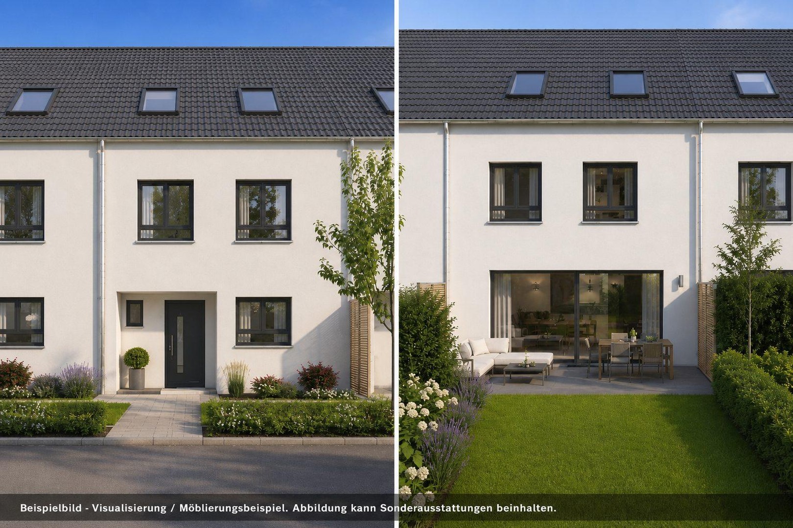 Exklusives A+ Neubau-Reihenhaus mit PV-Speicher, Premiumküche & Garten – Mering – Bild 1 von 28
