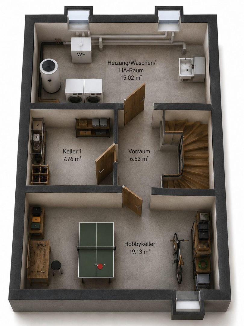 Exklusives A+ Neubau-Reihenhaus mit PV-Speicher, Premiumküche & Garten – Mering – Vorschaubild 20