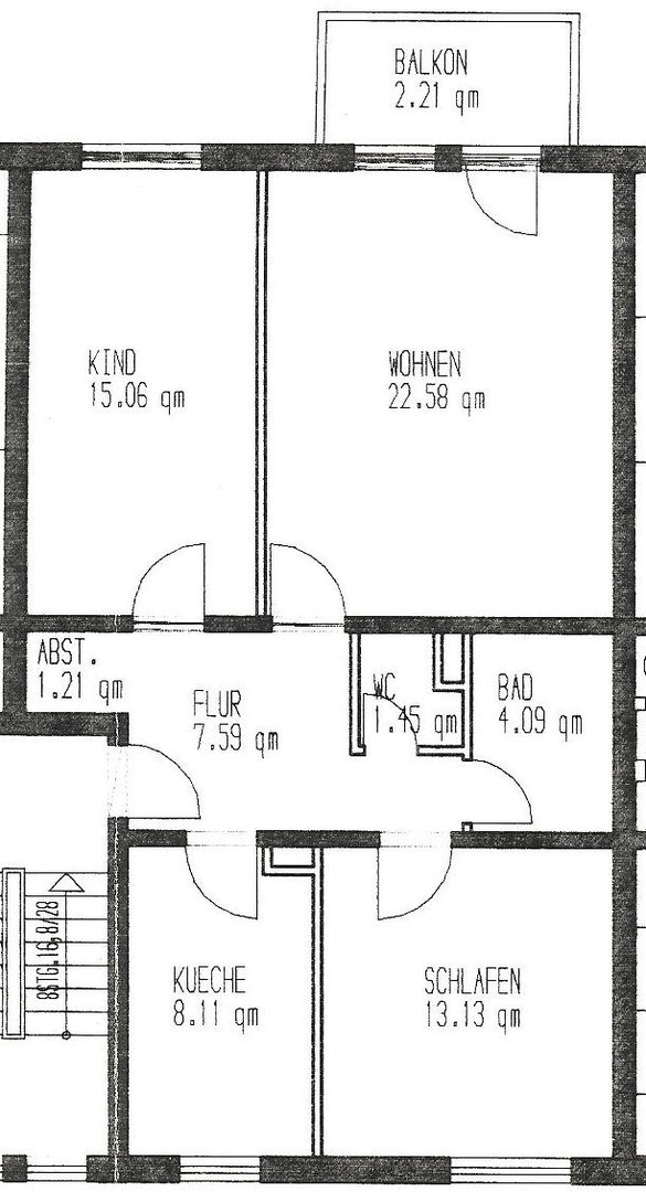 Lichtdurchflutete Dreizimmerwohnung in ruhiger Lage beim Badeniaplatz von Privat – Karlsruhe – Vorschaubild 24