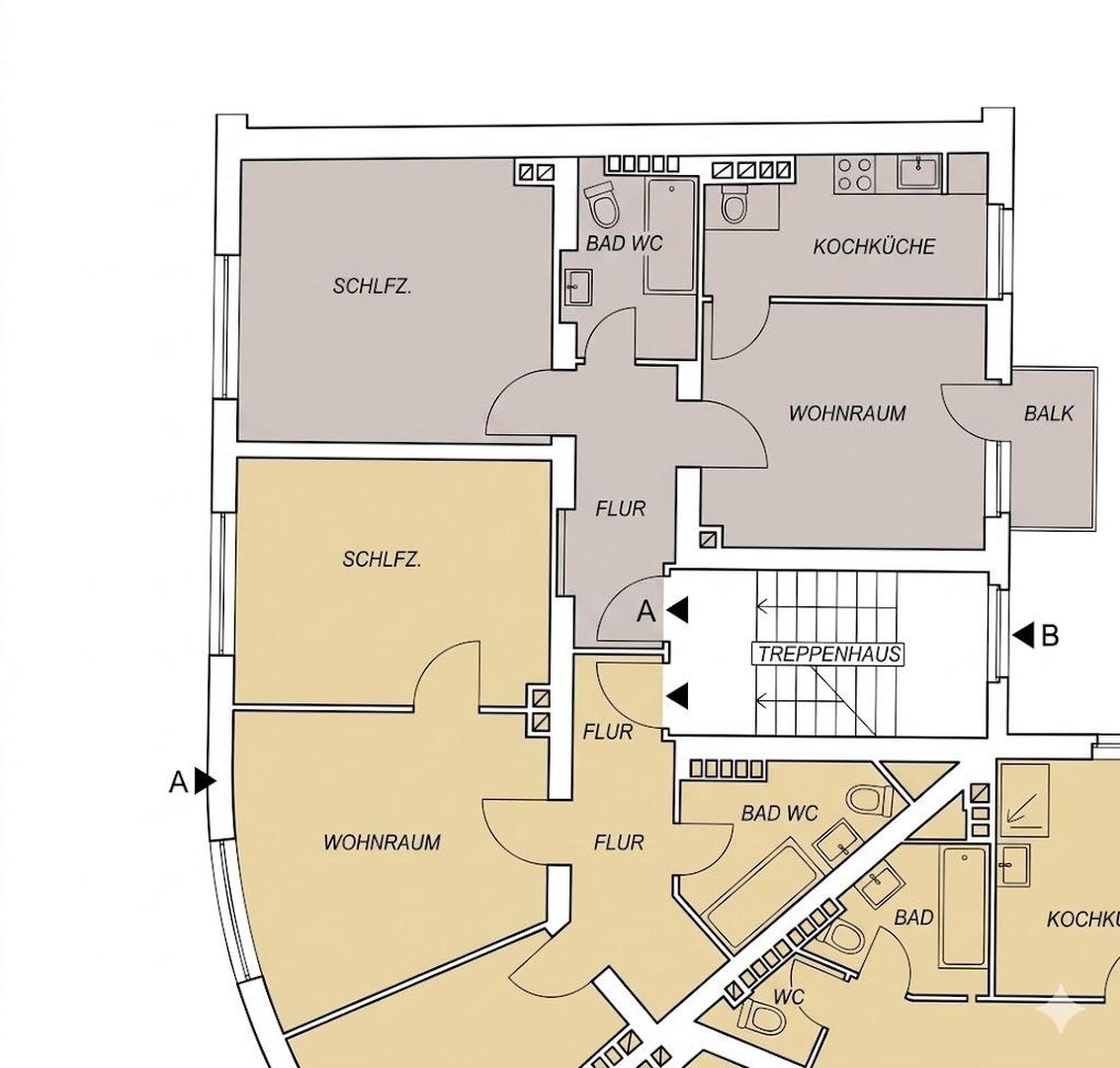 Zentrale Wohnung mit Balkon am Bergischen Ring – Hagen – Vorschaubild 7