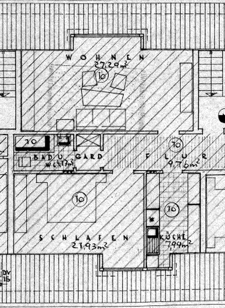 Helle 2-Zimmer-Dachgeschosswohnung (71 m²) in ruhiger Lage nahe Kurpark – Stuttgart – Vorschaubild 8