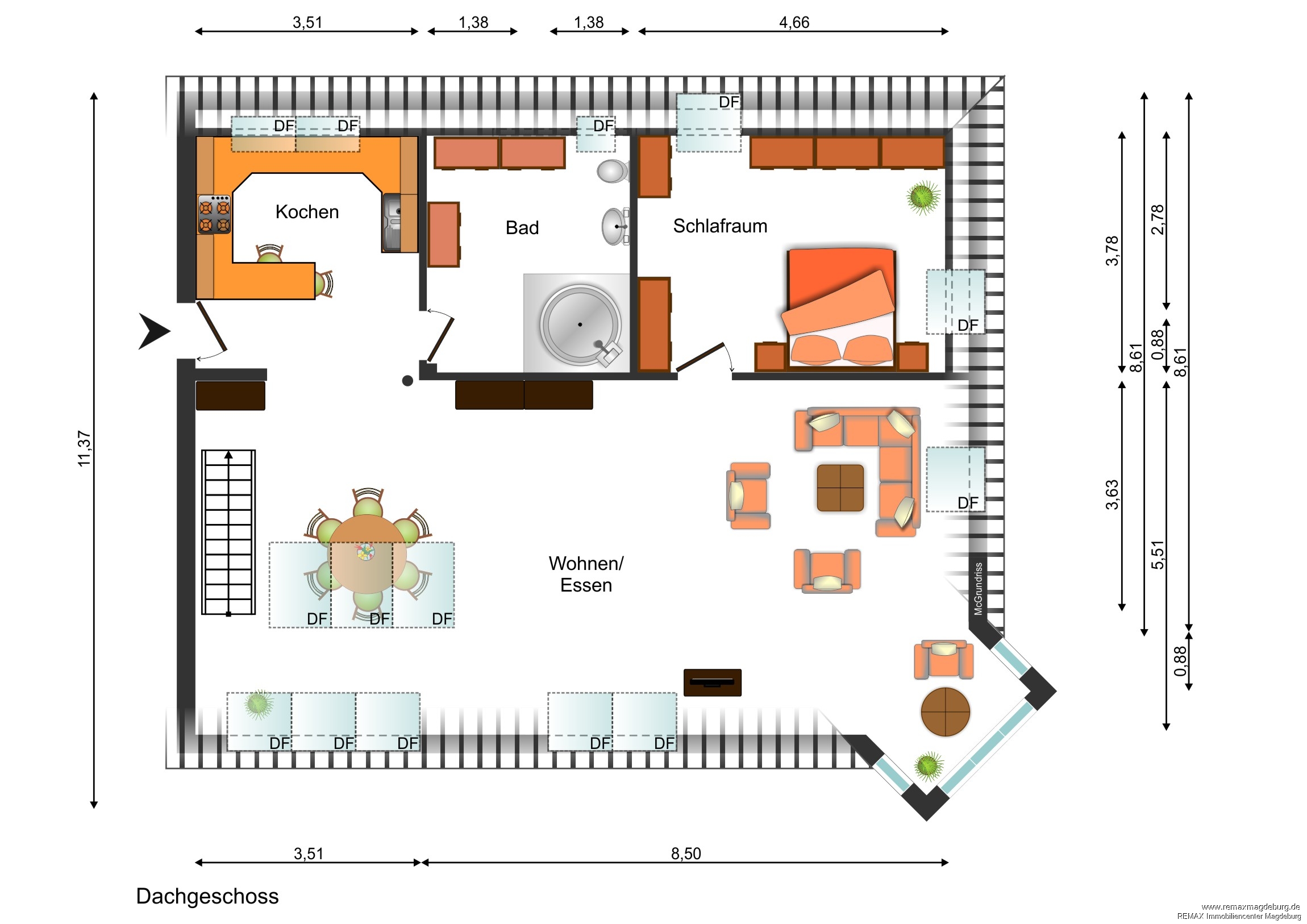 Moderne Maisonette mit Stil – Exklusives Wohngefühl auf zwei Ebenen – Magdeburg – Vorschaubild 12