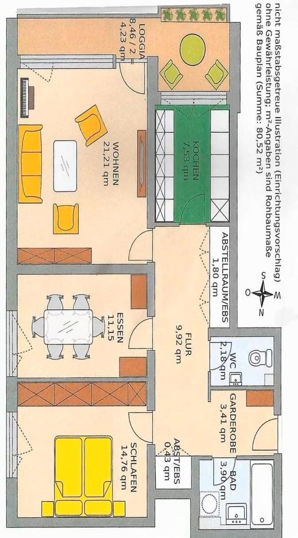 Großzügige helle 3 Zimmer Wohnung im Grünen von Hadern – München Großhadern – Vorschaubild 2