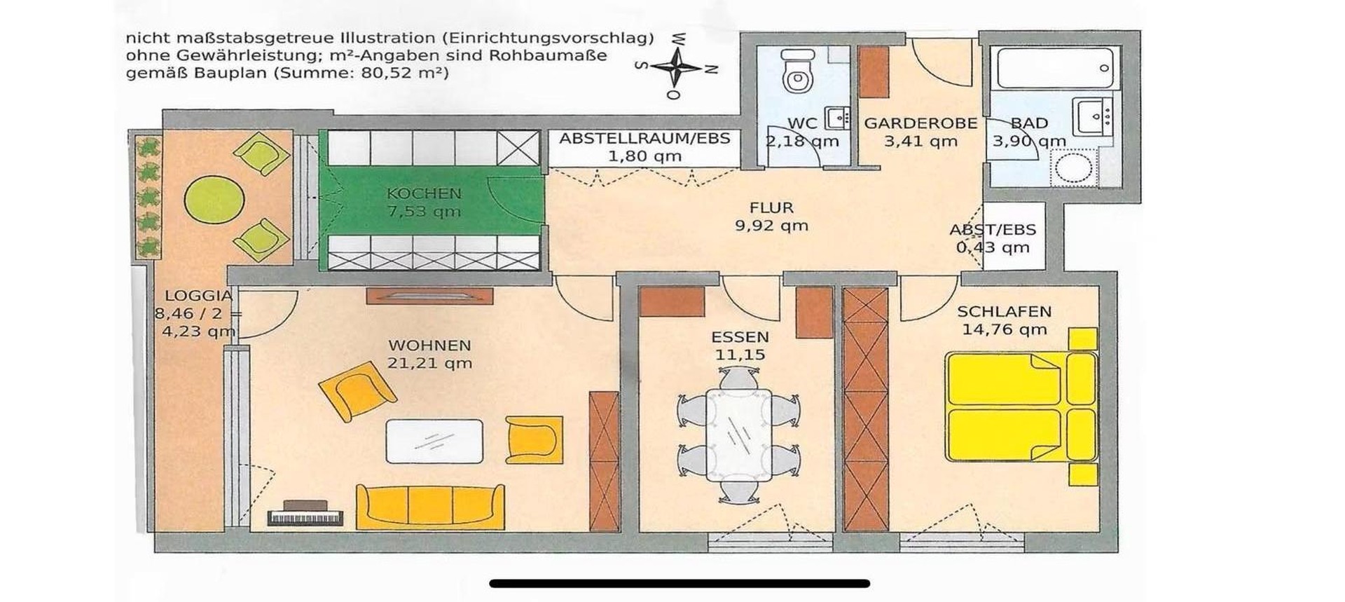 Großzügige helle 3 Zimmer Wohnung im Grünen von Hadern – München Großhadern – Vorschaubild 21