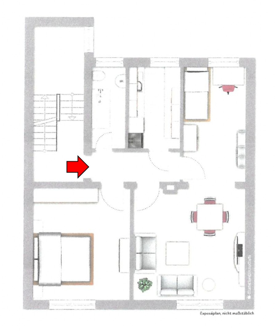 65qm Wohnung - schön hell, modernes Badezimmer – Mönchengladbach – Vorschaubild 8
