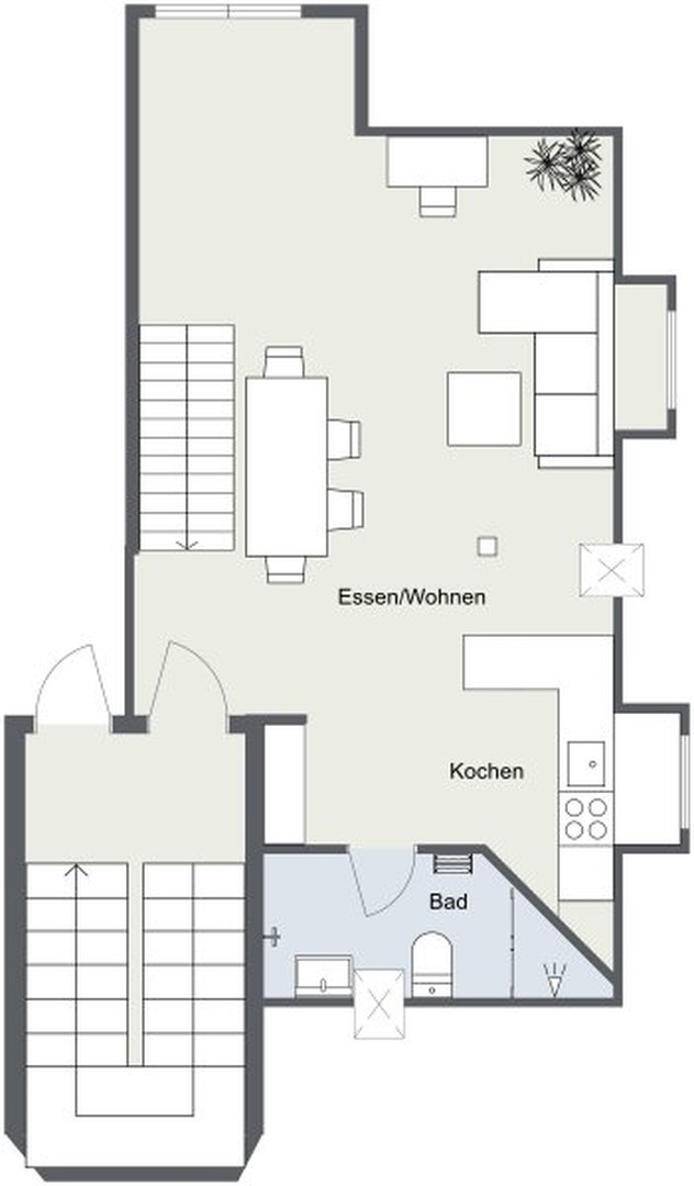 Loftfeeling auf 2 Ebenen, außergewöhliche & lichtdurchflutete Galeriewohnung – Leipzig – Vorschaubild 22