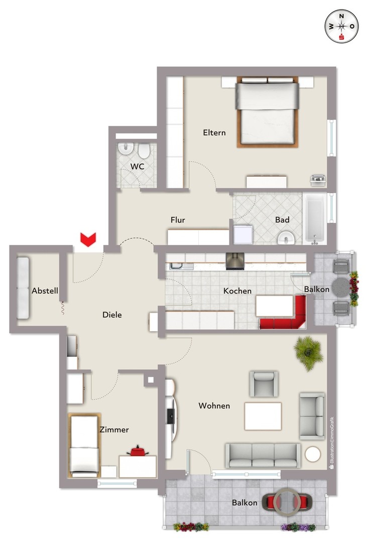 Erstbezug nach Modernisierung!! 3 Zimmer Top Lage!! – Nürnberg – Vorschaubild 19