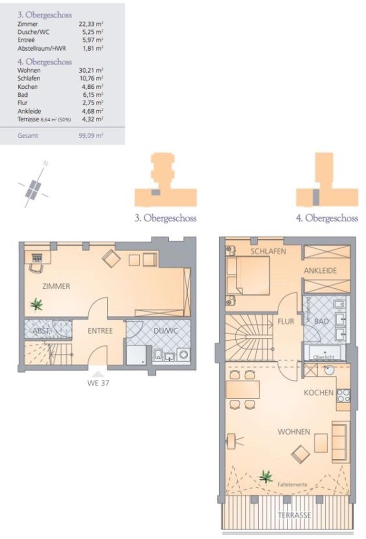 Maisonette-Traum mit Südterrasse – zentral, modern + TG-Stellplatz – Darmstadt – Vorschaubild 16