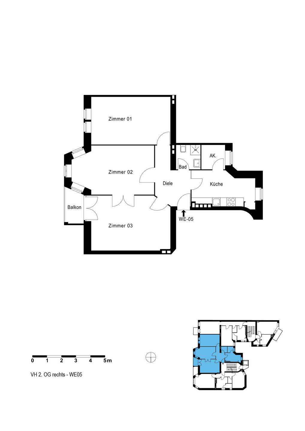 3-Zimmer-Wohnung mit Balkon in Berlin-Friedenau zur Kapitalanlage – Berlin – Vorschaubild 8