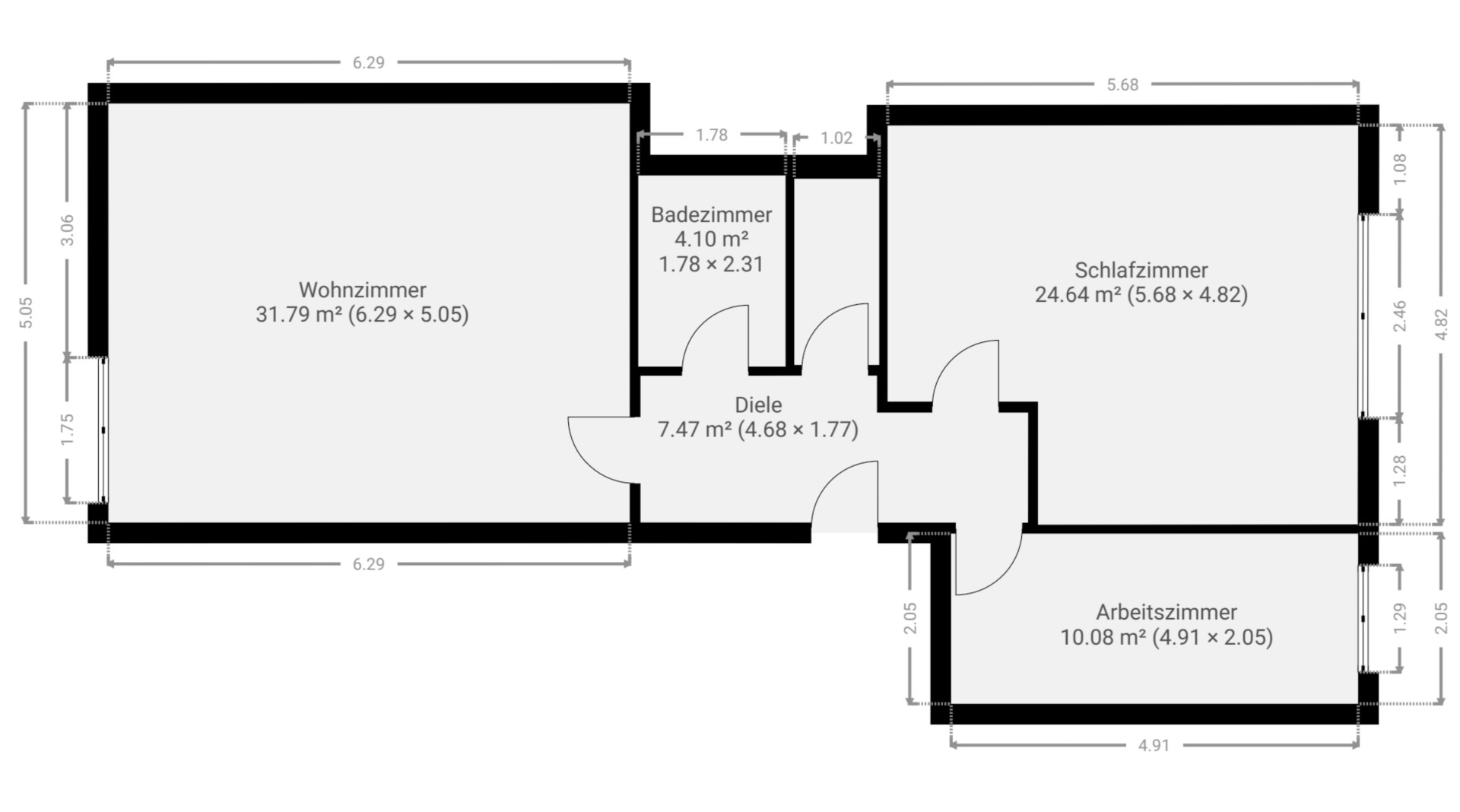 Großzügige 3-Zimmer-Wohnung mit offener Wohnküche und Hauswirtschaftsraum – Dortmund – Vorschaubild 7