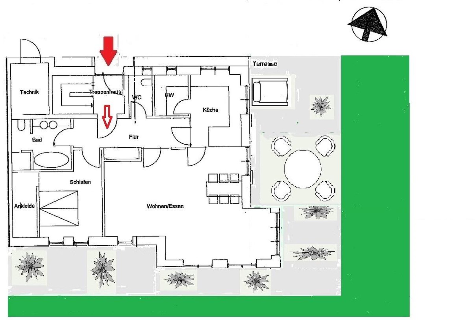 Romantik pur!„Paradiesische/traumhafte" Lage! Loftartige, moderne Terassen-Wohnung und Garten! – Hamburg – Vorschaubild 2