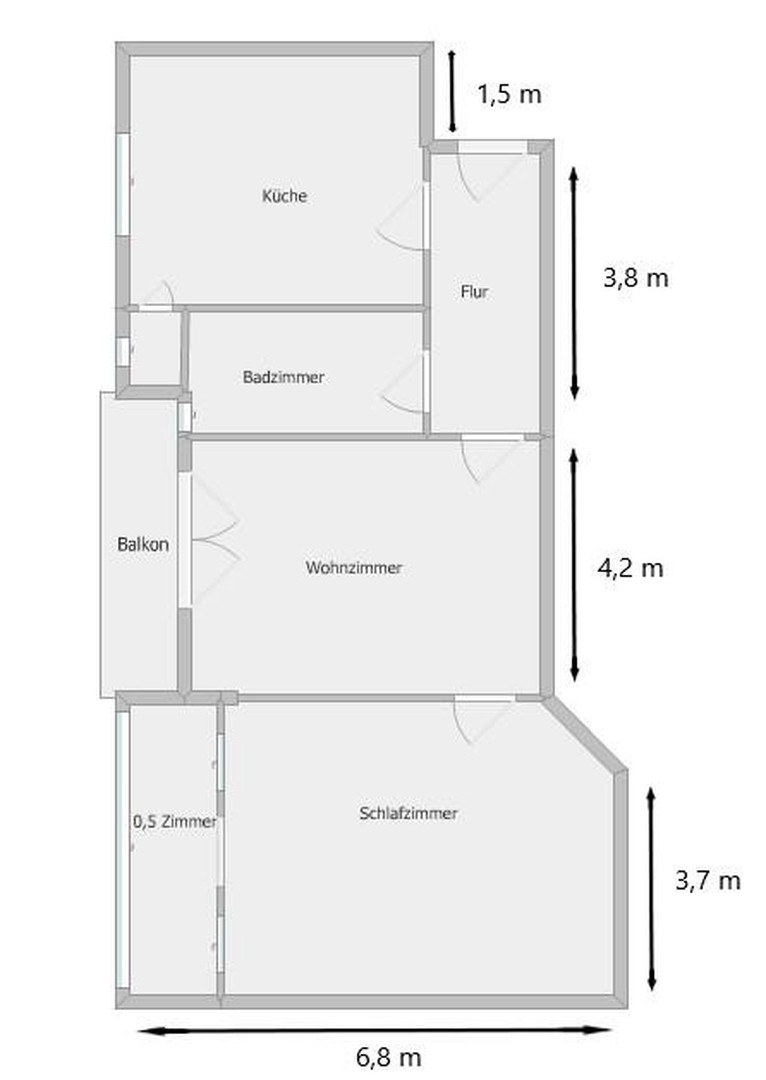 2,5-Zimmer Wohnung mit Balkon, Wintergarten und Gemeinschaftsgarten - Osnabrück-Wüste – Osnabrück – Vorschaubild 20