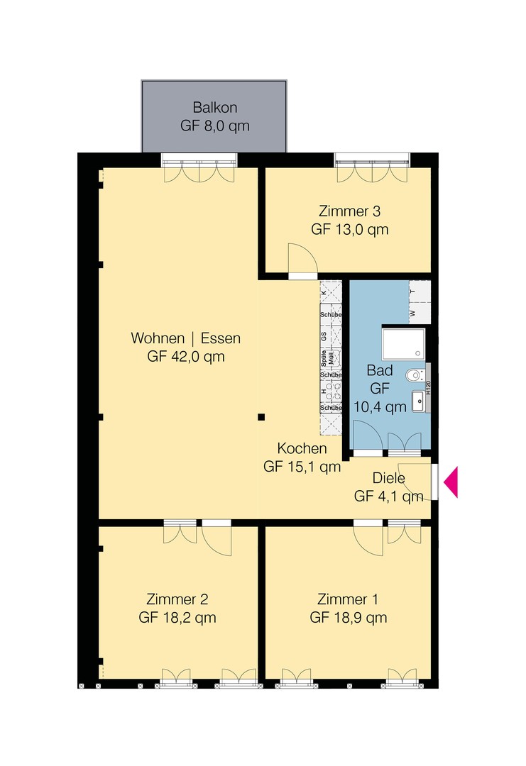 OG Wohnung mit Balkon | NACHHALTIGSTE Immobilie Wolfsburgs, Lehmbau, PV - Autarkie und Appsteuerung – Wolfsburg – Vorschaubild 24