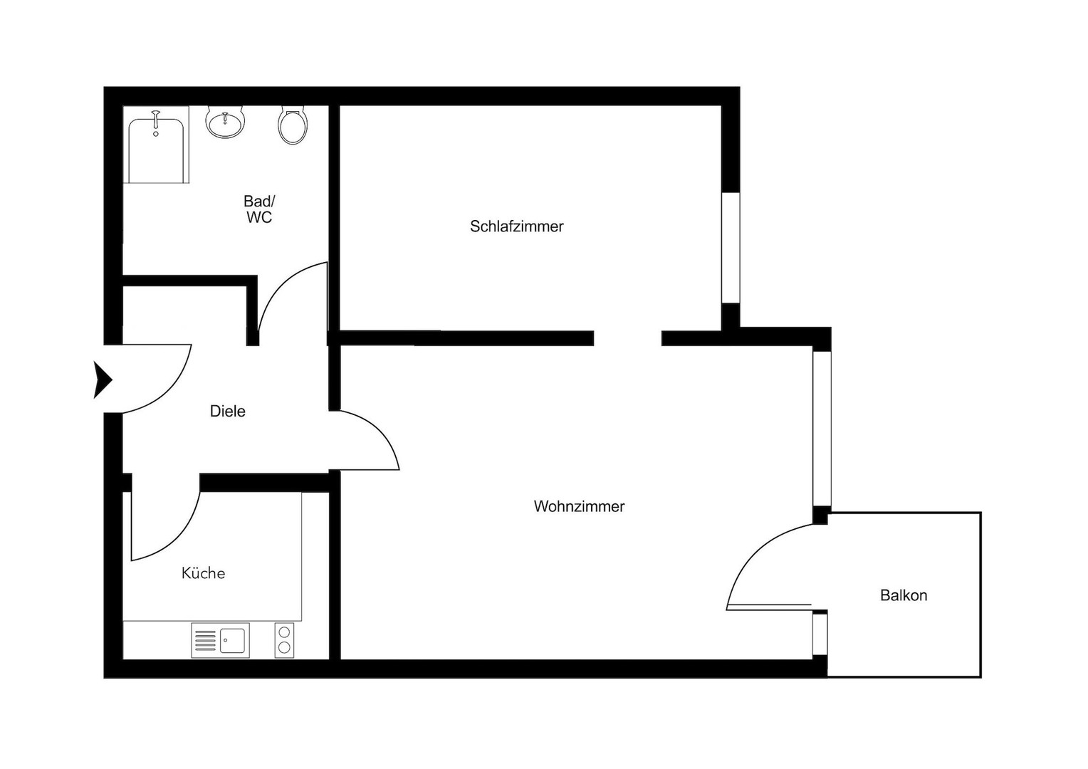 Im Herzen Schwabings: Charmante 2-Zimmer-Wohnung mit Balkon – München – Vorschaubild 15