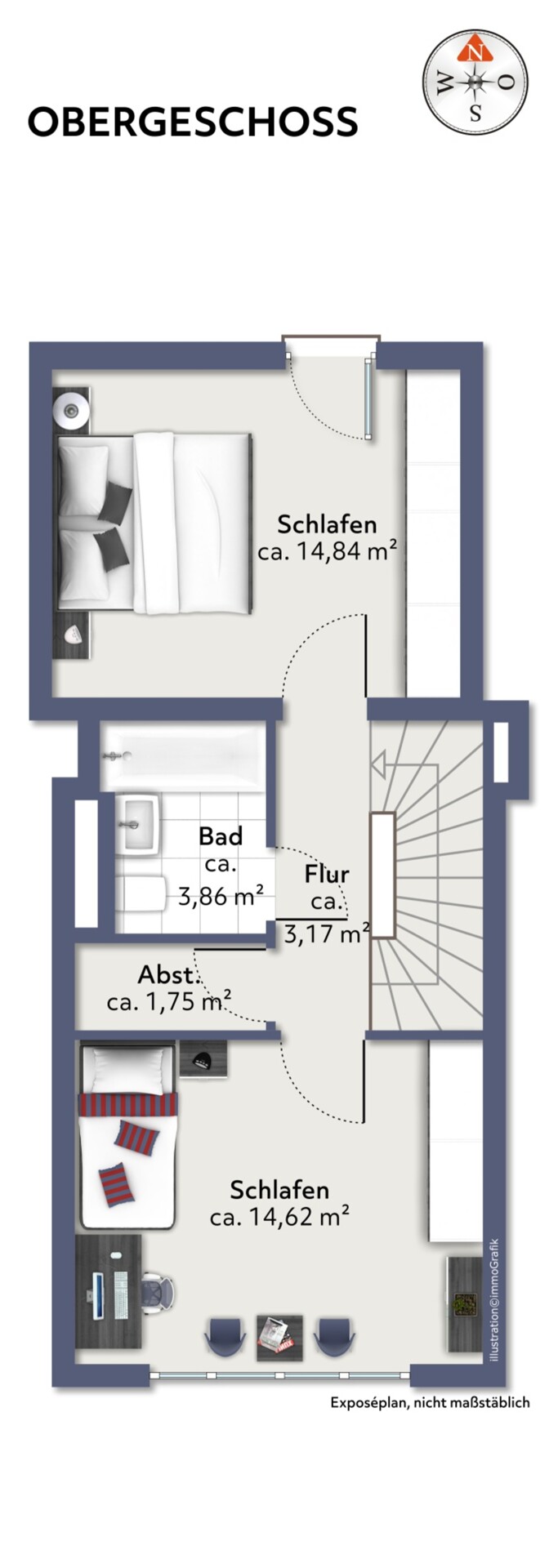 Garten-Maisonette (EG+1.OG) in ruhiger Wohnlage, Besichtigung Fr. 12.6. nach Vereinbarung – München / Feldmoching-Hasenbergl – Vorschaubild 15