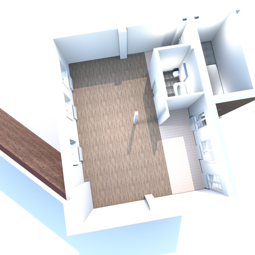 Große, geräumige 1-Zimmer-Loft am Kronenplatz – Karlsruhe – Vorschaubild 4
