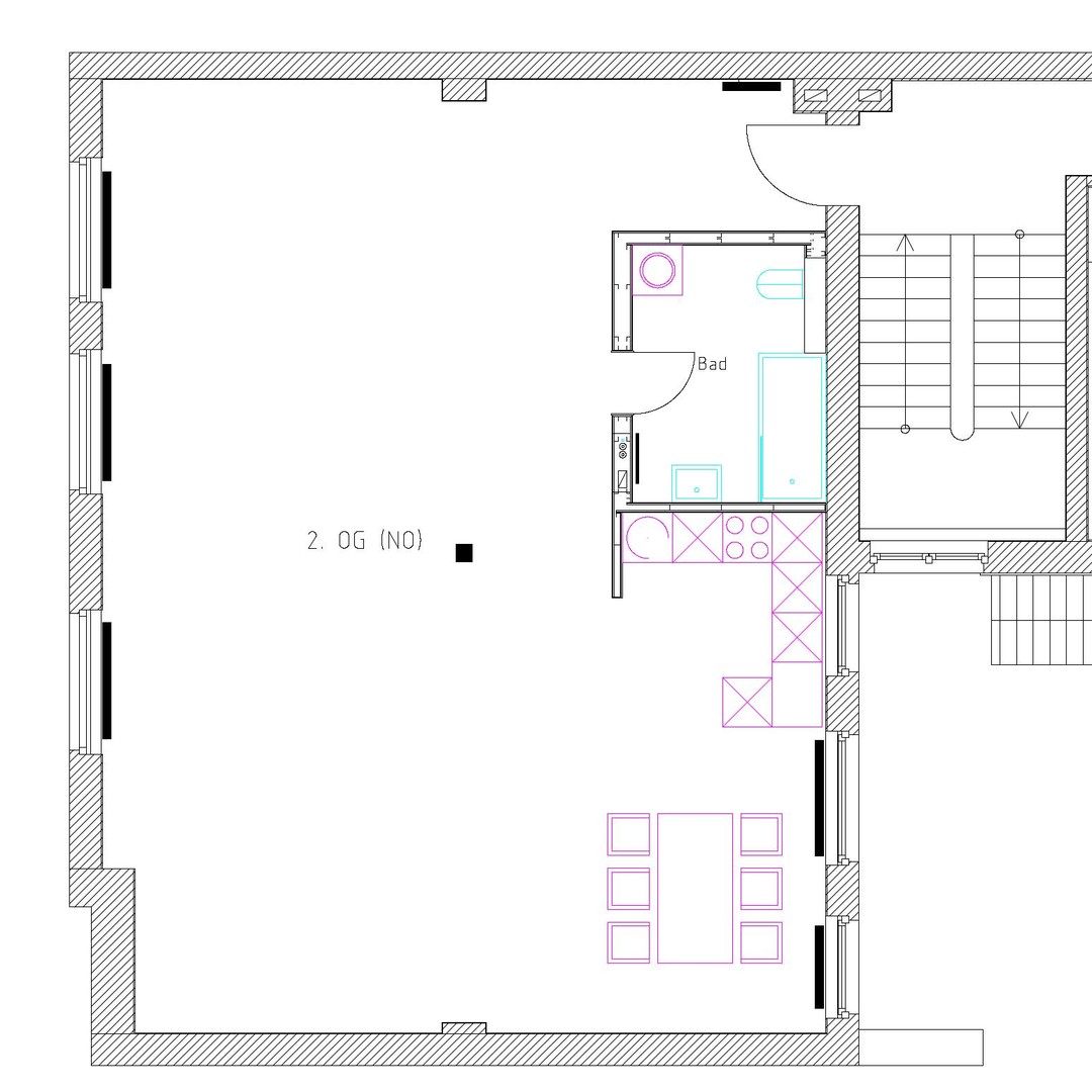 Große, geräumige 1-Zimmer-Loft am Kronenplatz – Karlsruhe – Vorschaubild 12