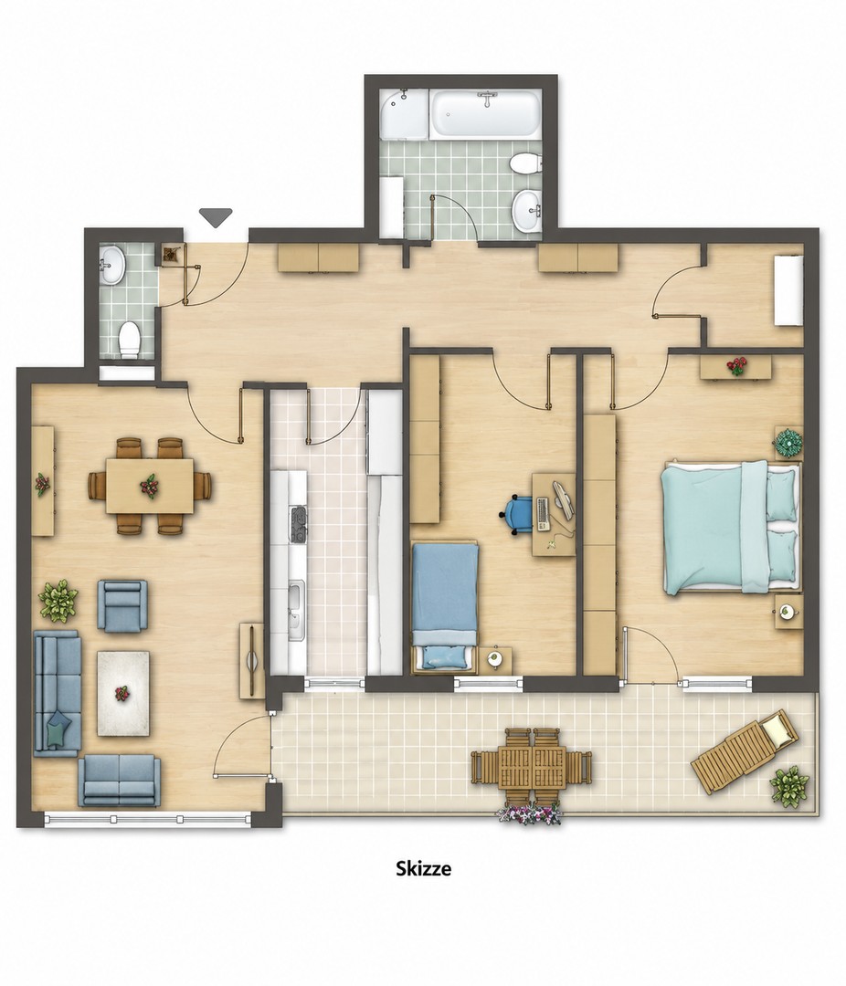 Barrierefreie 3-Zimmer-Wohnung in attraktiver Lage – Mutterstadt – Vorschaubild 4