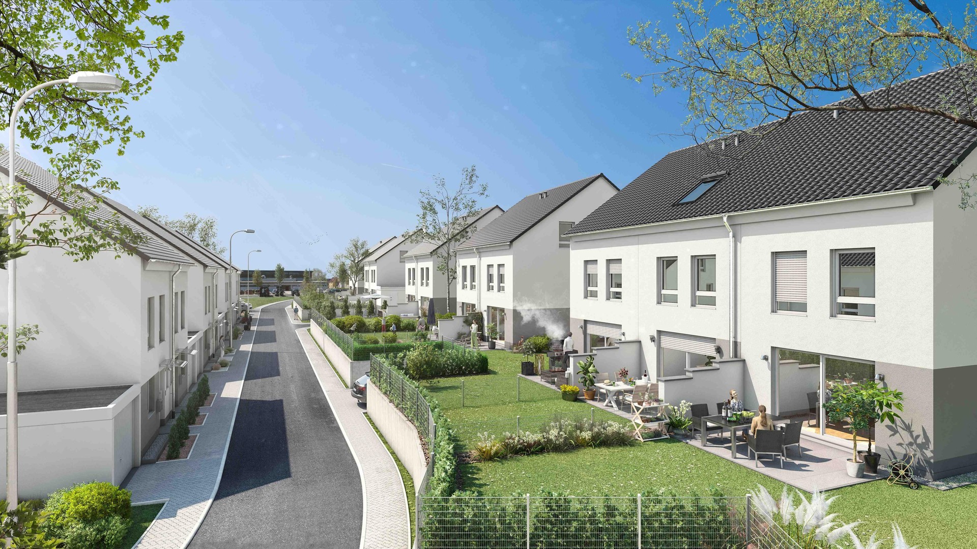 Exklusive Doppelhaushälfte mit Garten, Terrasse, Einbauküche und Garage in Wetzlar – Wetzlar – Vorschaubild 3