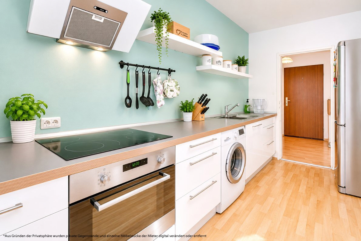 AIGNER - Helle 2-Zimmer-Wohnung mit großzügigem Südbalkon in ruhiger Lage – München – Vorschaubild 3