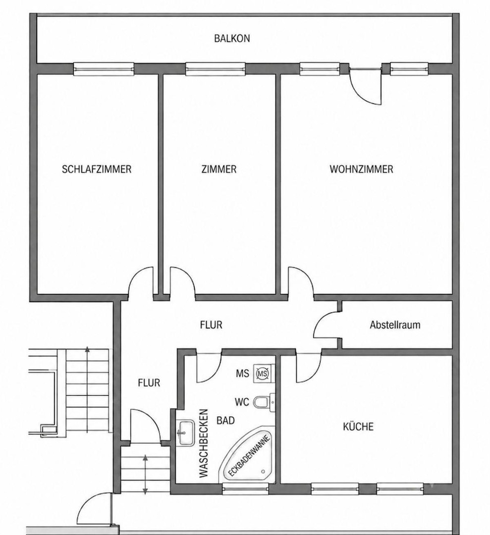 Provisionsfreie 3-Zimmer-Eigentumswohnung mit Westbalkon, Aufzug in Nürnberg-Bauernfeind – Nürnberg – Vorschaubild 18
