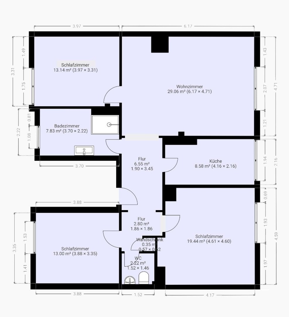 Stilvolle 4-Zimmer-Wohnung in ruhiger, zentraler Lage von Viersen - bezugsfertig & provisionsfrei – Viersen – Vorschaubild 22