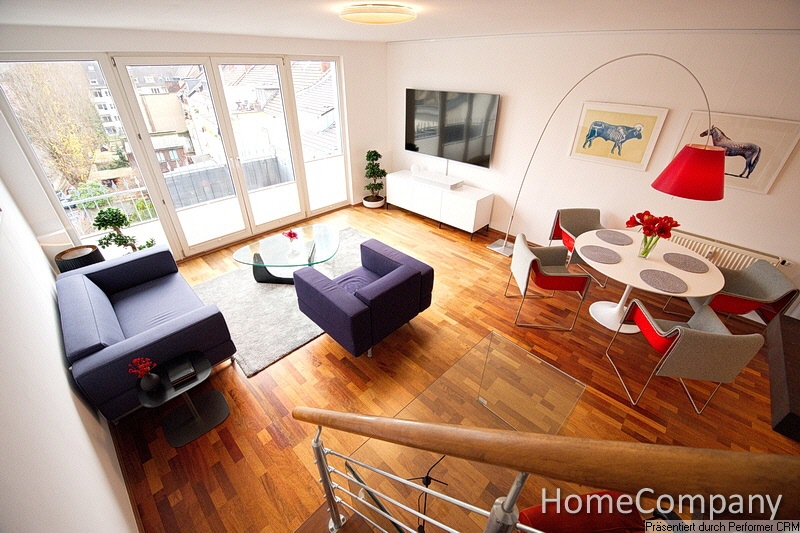 Above the city rooftops! Apartment with all mod cons, including roof balcony and wi-fi, in Düsseldorf’s Oberbilk district – Düsseldorf – Vorschaubild 3