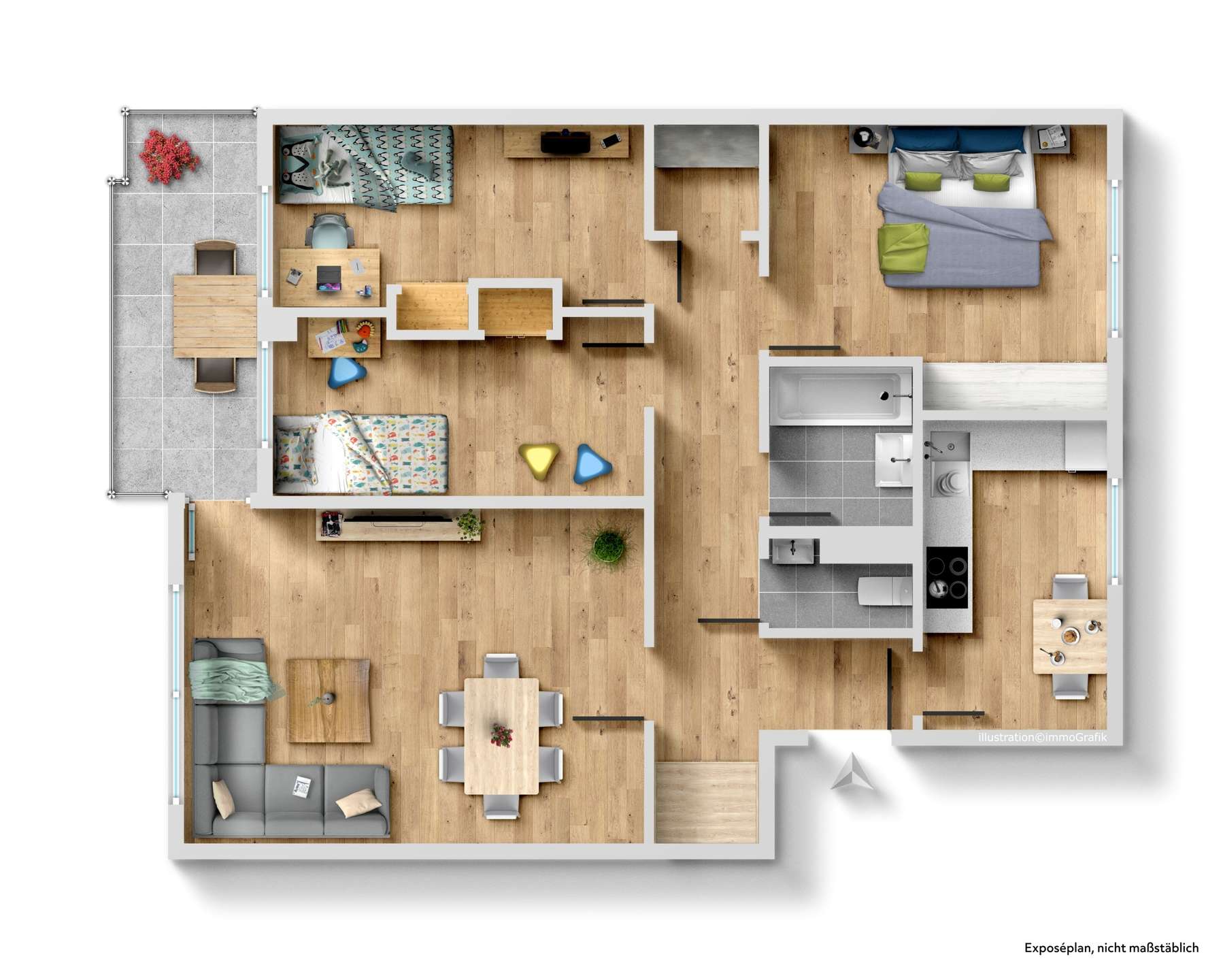 HEGERICH: Wohnkomfort mit Potenzial – 4-Zimmer-Wohnung in beliebter Lage beim Tiergarten Nürnberg – Nürnberg – Vorschaubild 13