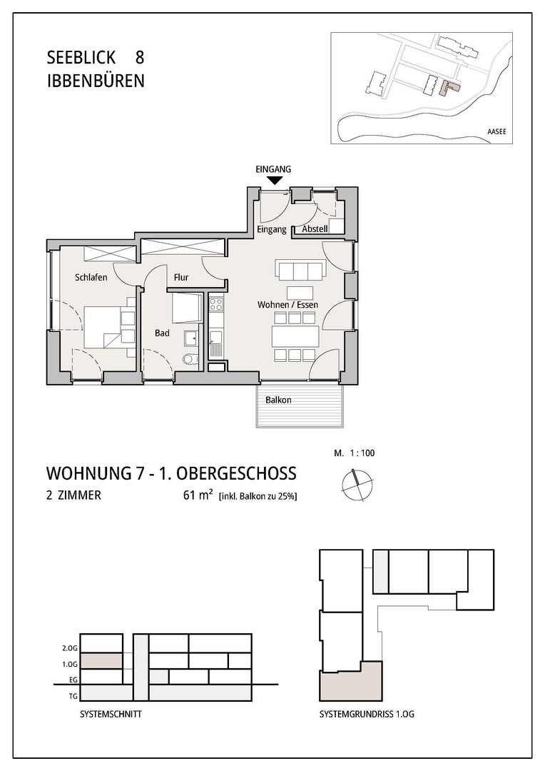 Neubau-Wohnung am Aasee – Ibbenbüren – Vorschaubild 3
