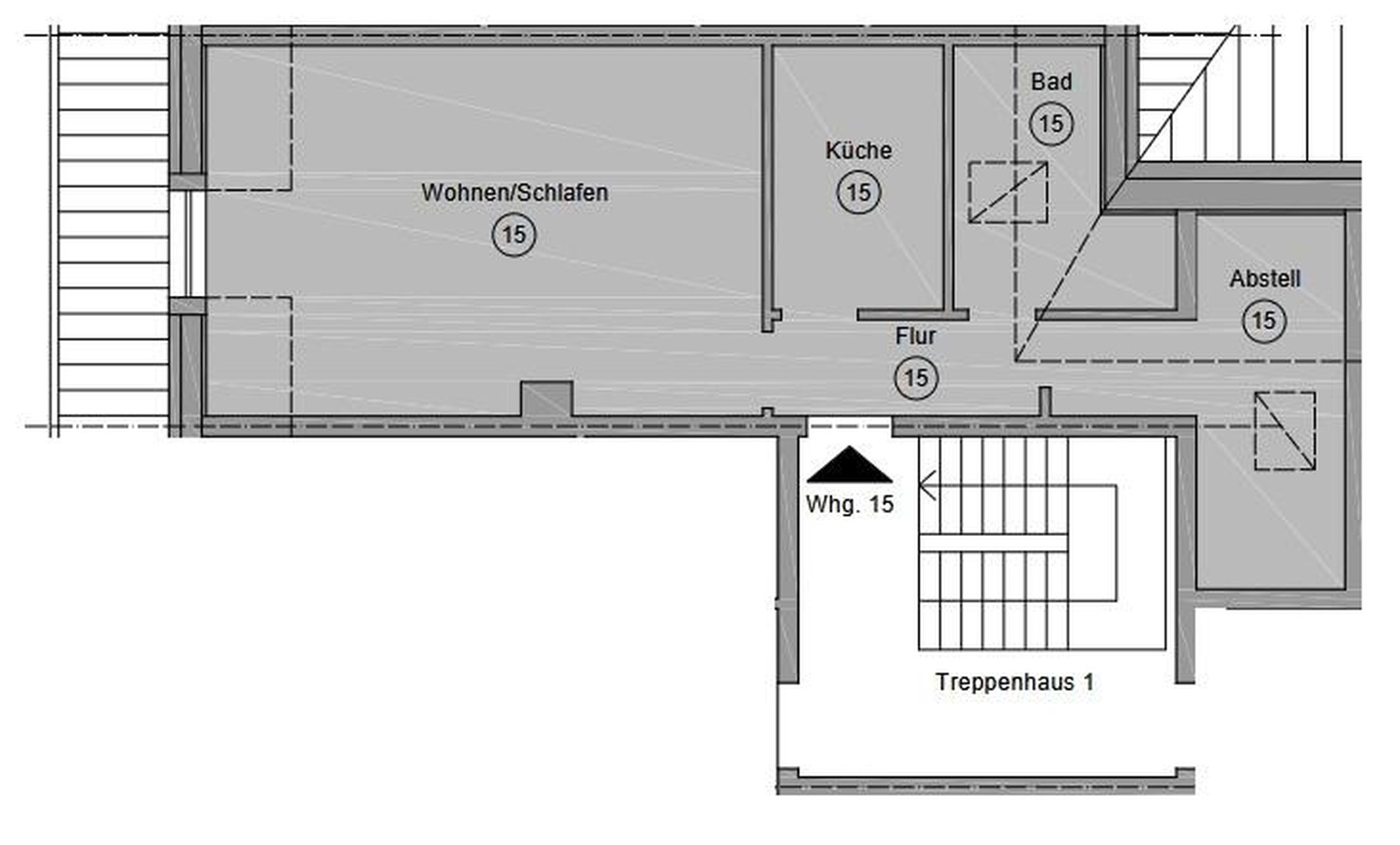 Gemütliche 1,5-Zimmer-Wohung über den Dächern von Welzin – Welzin – Vorschaubild 9