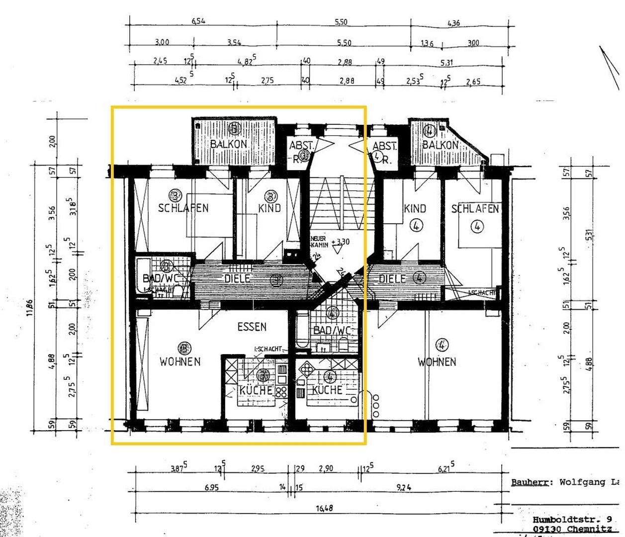 Modernisierte Wohnung mit EBK, 3-Zimmer und Balkon in Chemnitz – Chemnitz – Vorschaubild 20