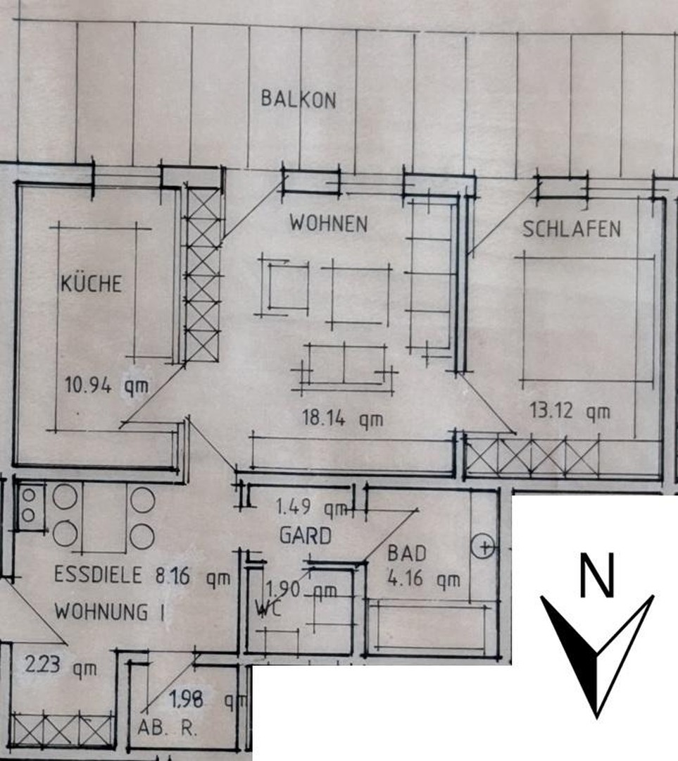 Vermietung 2 Zimmer Wohnung mit Südbalkon – Markt Rettenbach – Vorschaubild 5