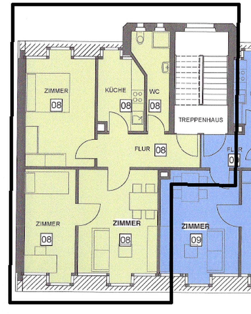 Helle 3-Zimmer Wohnung in St. Johannis – Nürnberg – Vorschaubild 9