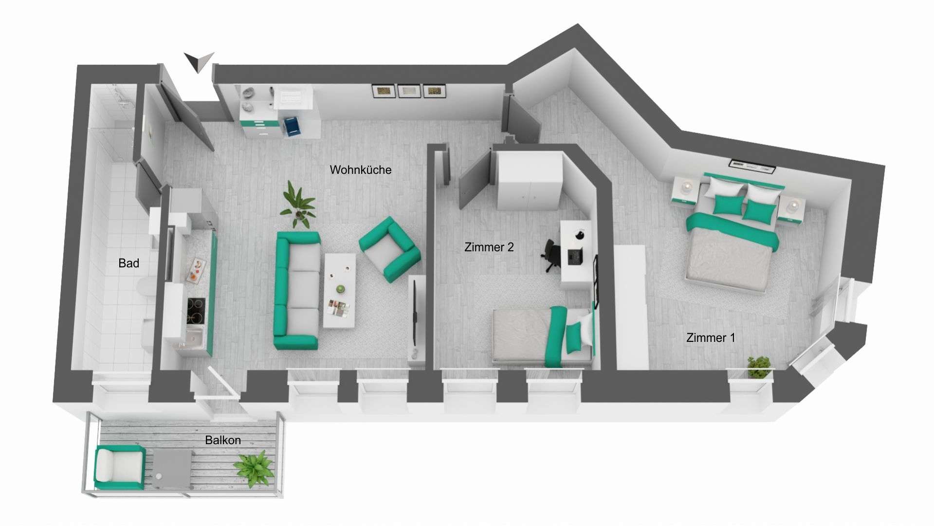 *sofort Bezugsfrei* Hochwertige 3 Zimmer Altbauwohnung I Einbauküche I Balkon – Leipzig – Vorschaubild 29