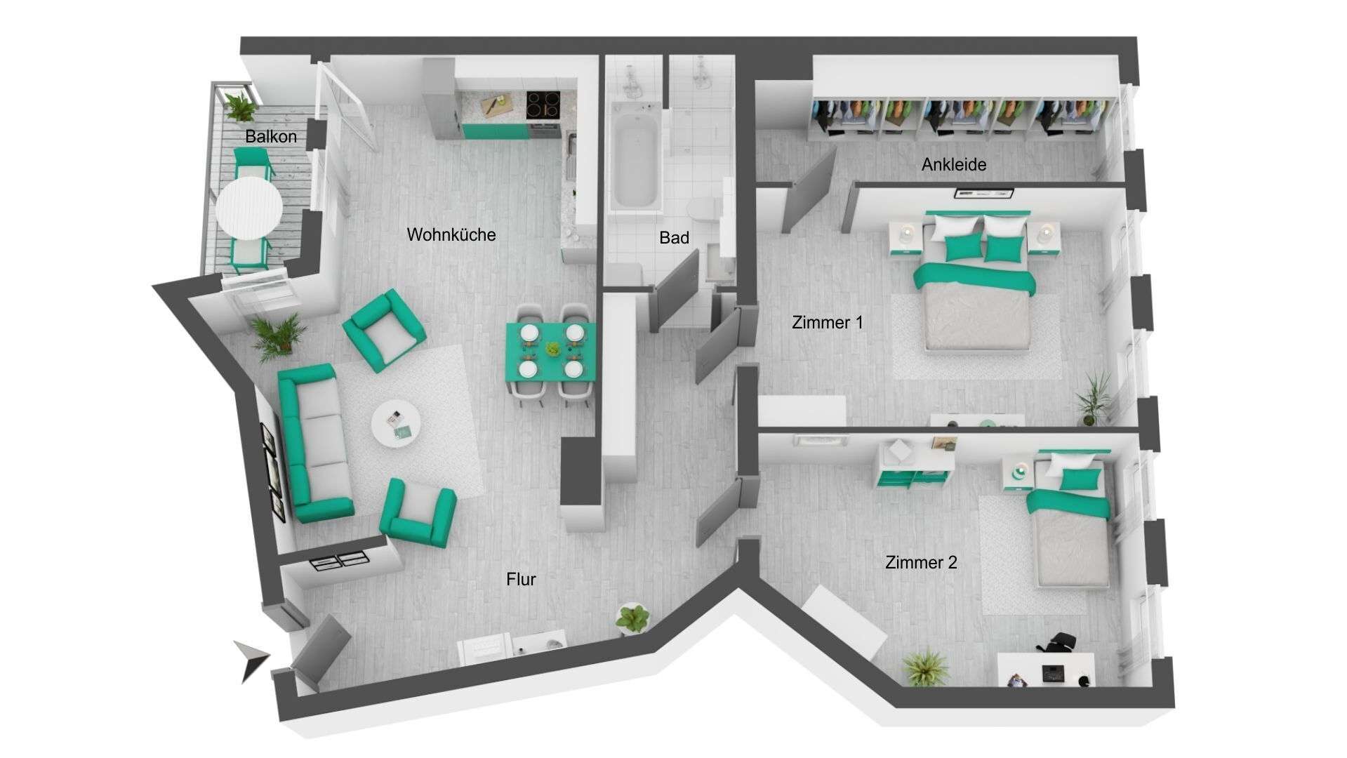 *sofort Bezugsfrei* I Einbauküche I Balkon | 4 Zimmer – Leipzig – Vorschaubild 31