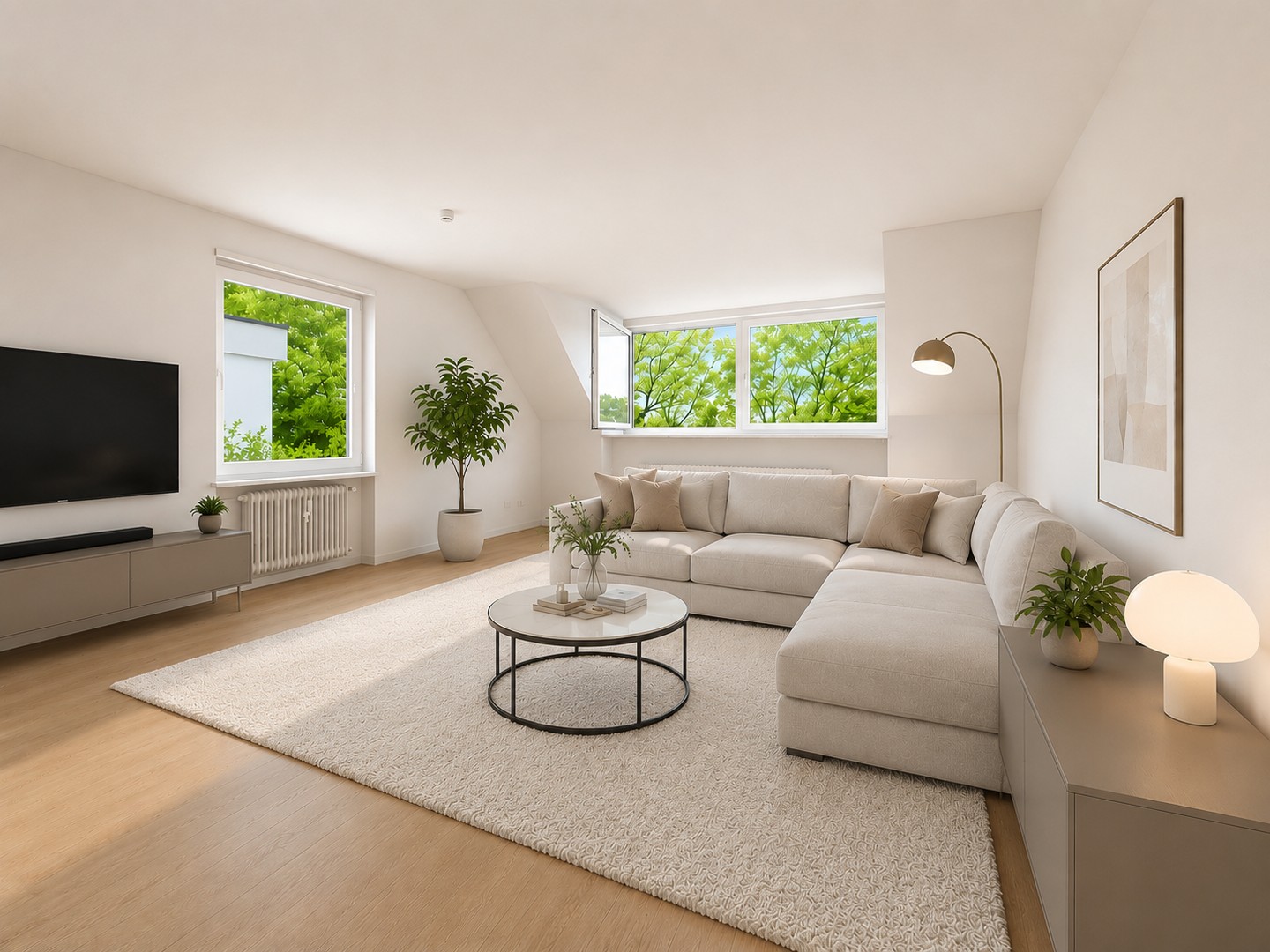 Helle 3 Zimmer Wohnung mit ruhiger Westterrasse in Bogenhausen Denning