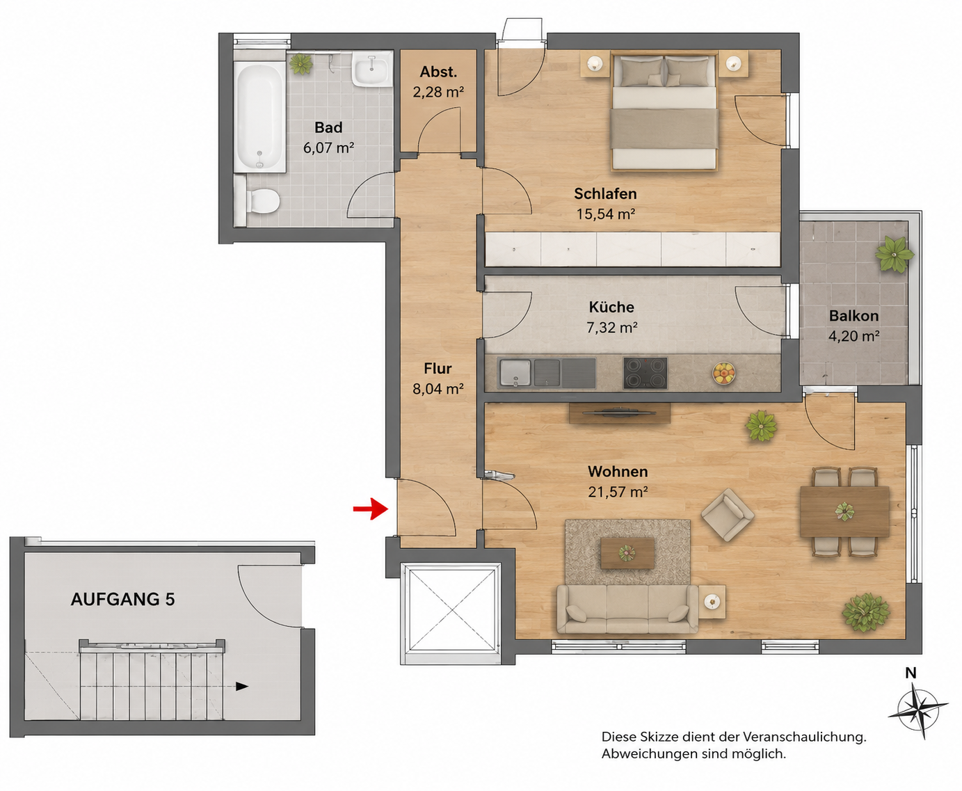 Köpenick von seiner schönsten Seite – bezugsfreie 2-Zimmer-Wohnung nahe Altstadt und Spree. – Berlin – Vorschaubild 8