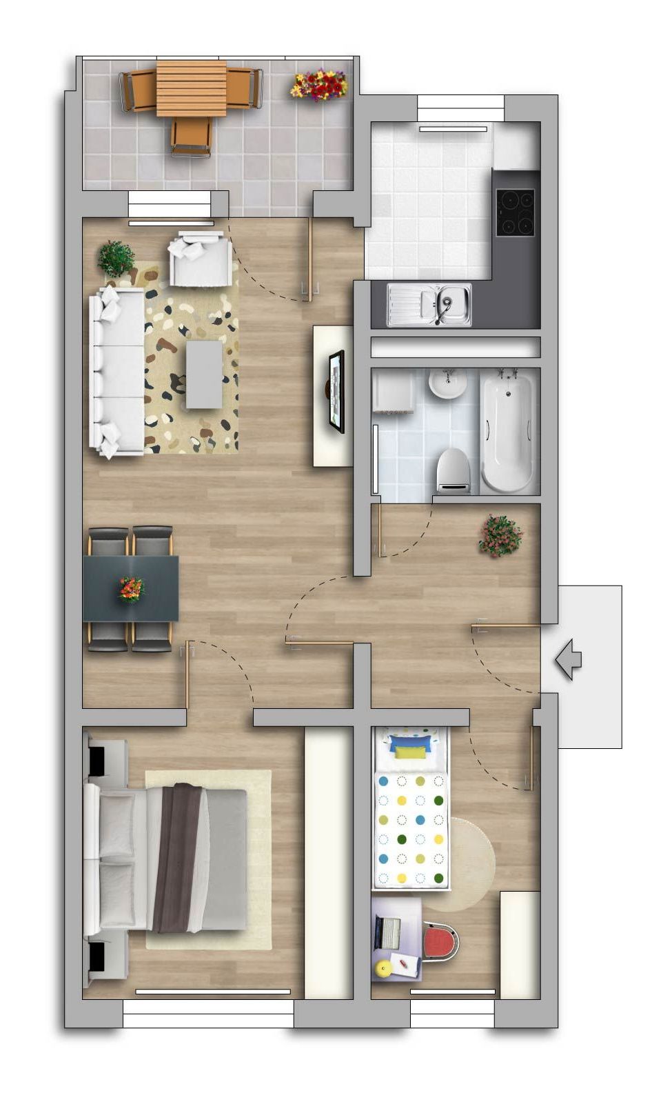 Komfortabel wohnen: Modernes Duschbad, Balkon und Stellplatz – sofort verfügbar!! – Freiberg – Vorschaubild 9