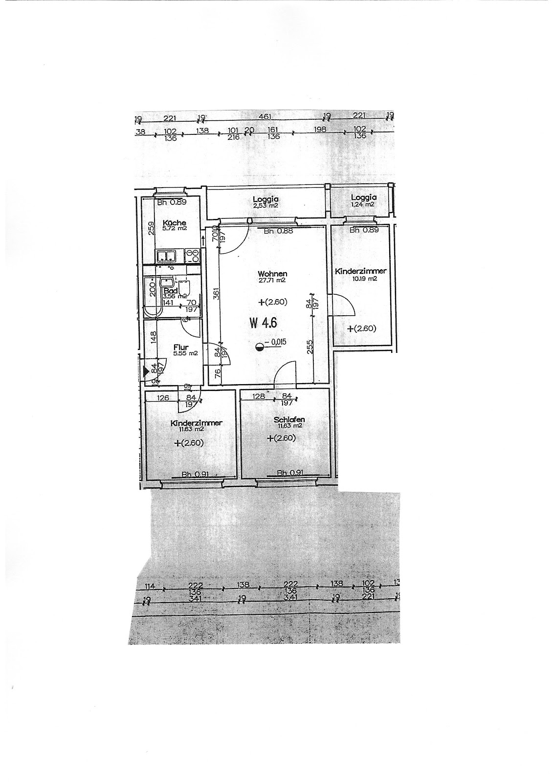 Helle 4 Zimmerwohnung mit großem Balkon und Ausblick – Freiberg – Vorschaubild 12