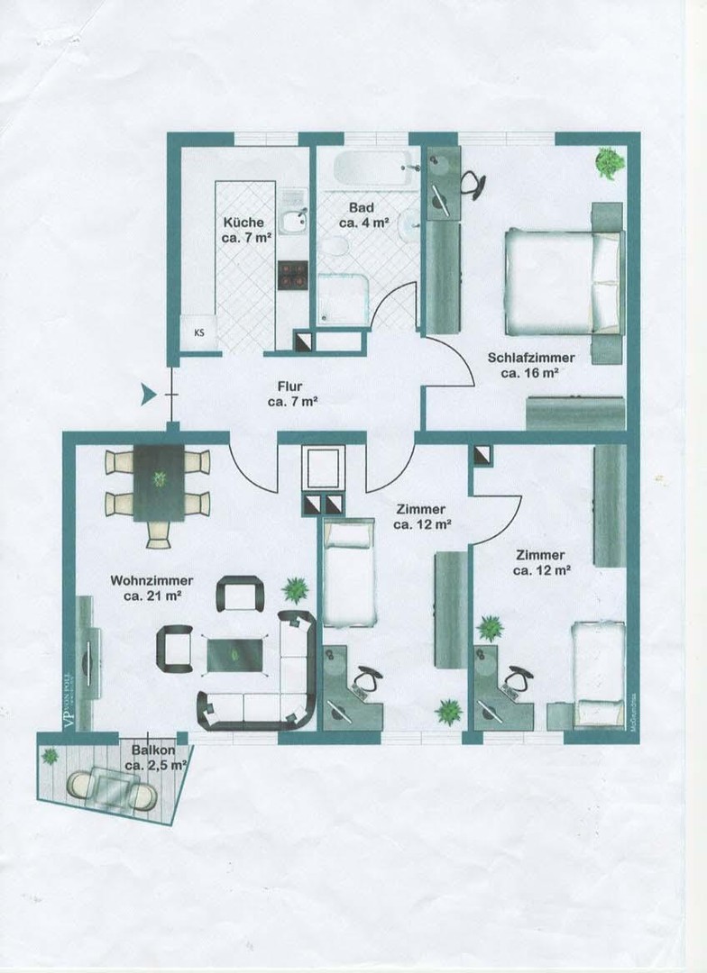 4 Zimmer Wohnung-Frankfurt am Main/Eschersheim – Frankfurt am Main – Vorschaubild 19