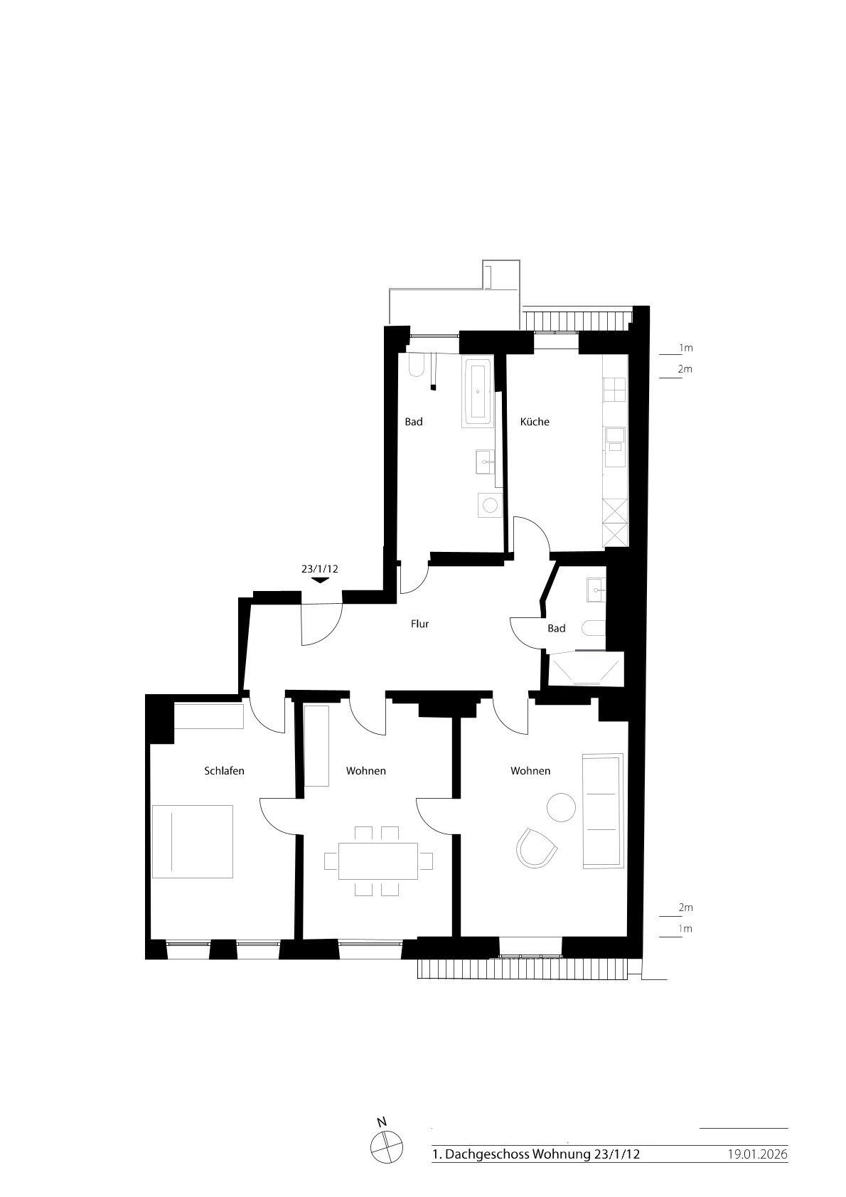 AIGNER - Helles 3 Zimmer Altbaujuwel mit Einbauküche am Hohenzollernplatz – München – Vorschaubild 9