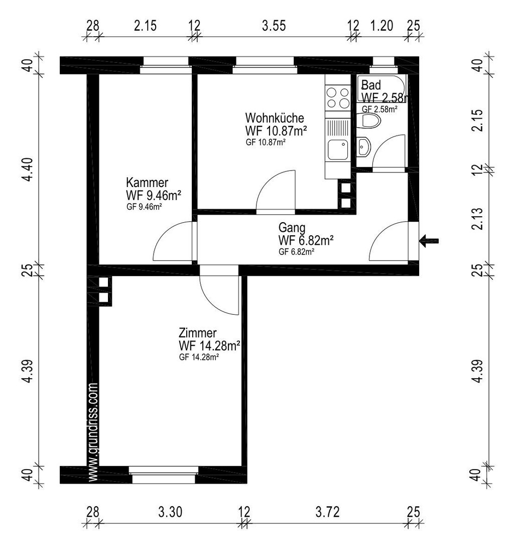 Zentrale, möblierte Zweizimmerwohnung mit Stellplatz (WG möglich) – München – Vorschaubild 10