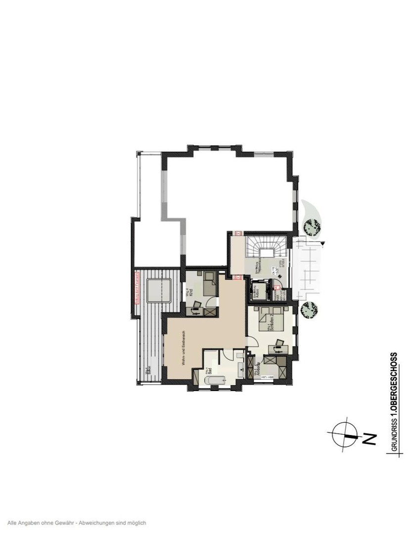 3 Zimmer Oberwohnung mit Balkon im Villen-Quartier – Brandenburg – Vorschaubild 9