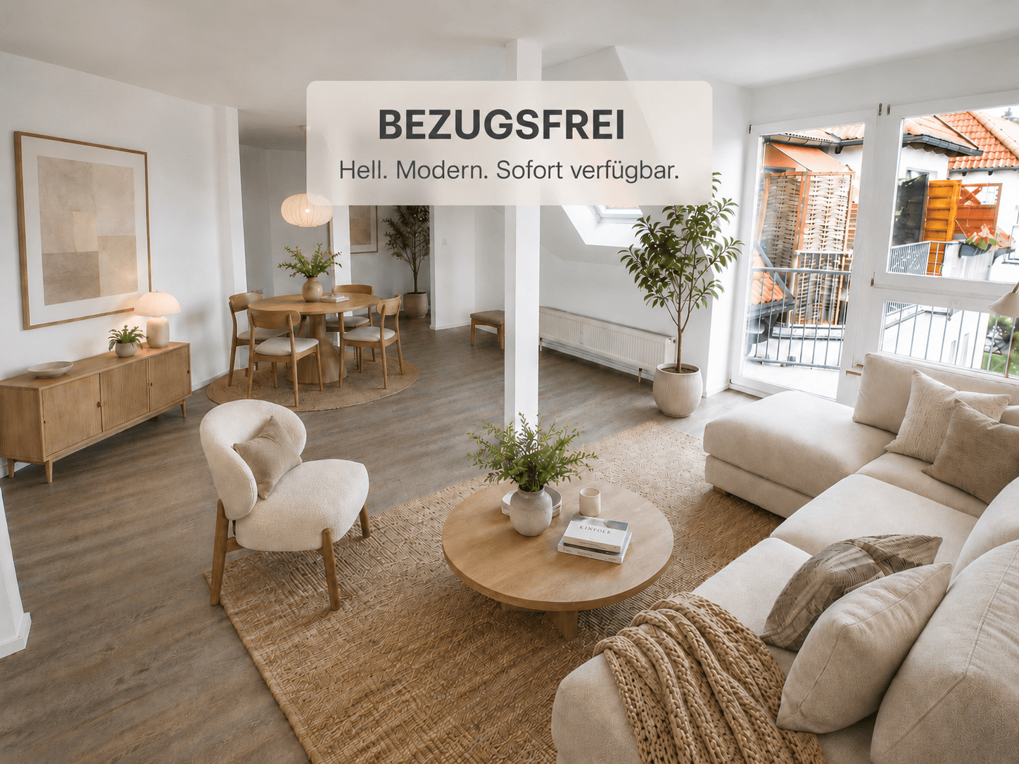 Bezugsfreie Familienwohnung mit Balkon im Grünen- 3,5 Zi., Balkon, Maisonette!