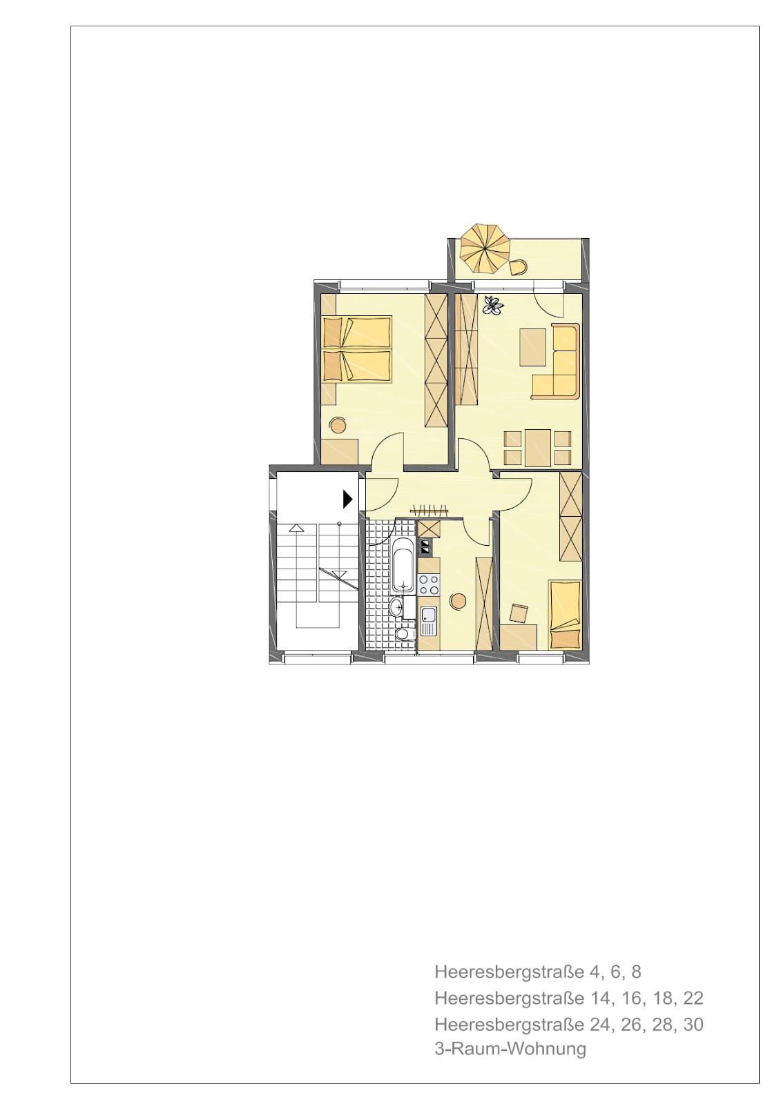 Helle 3-Raum Wohnung für Familien und Paare – Gera – Vorschaubild 15
