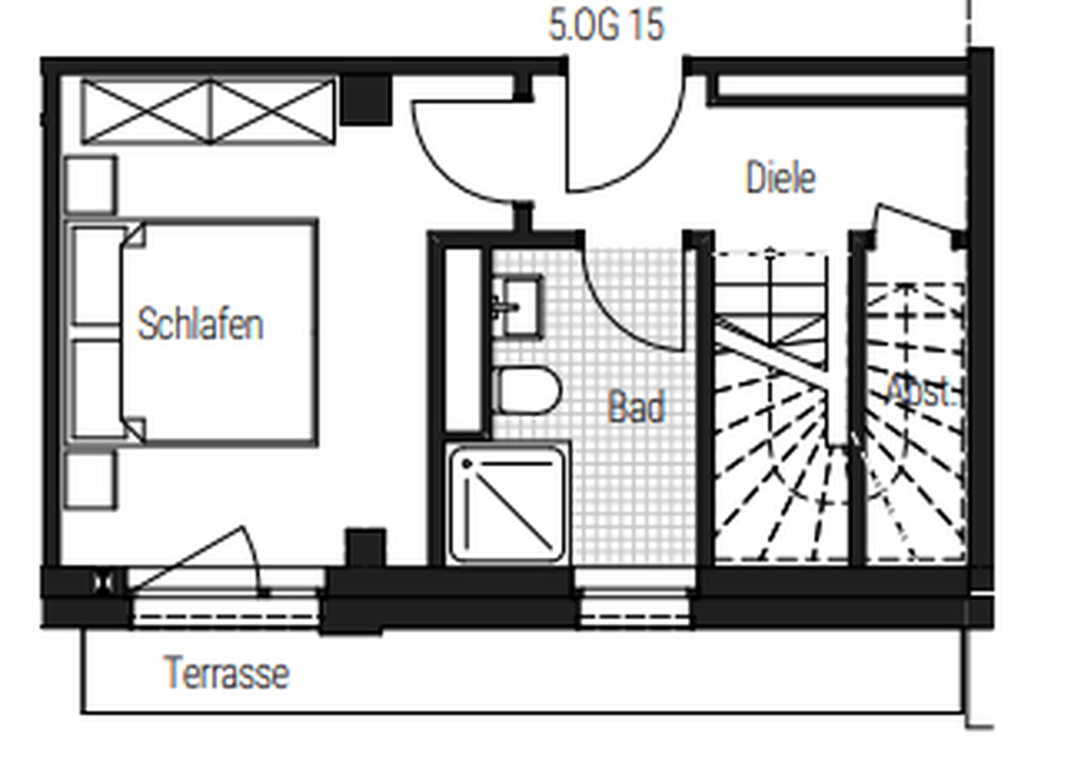 Charmante vollmöblierte 3-Zimmer-Neubauwohnung im 5/6. OG WE 108 – Nürnberg – Vorschaubild 22