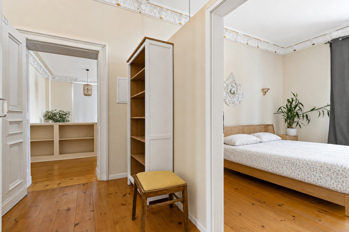 Traumhafte 2-Raumwohnung mit Einbauküche und Stuck im Mühlwegviertel! – Halle / Nord – Vorschaubild 3