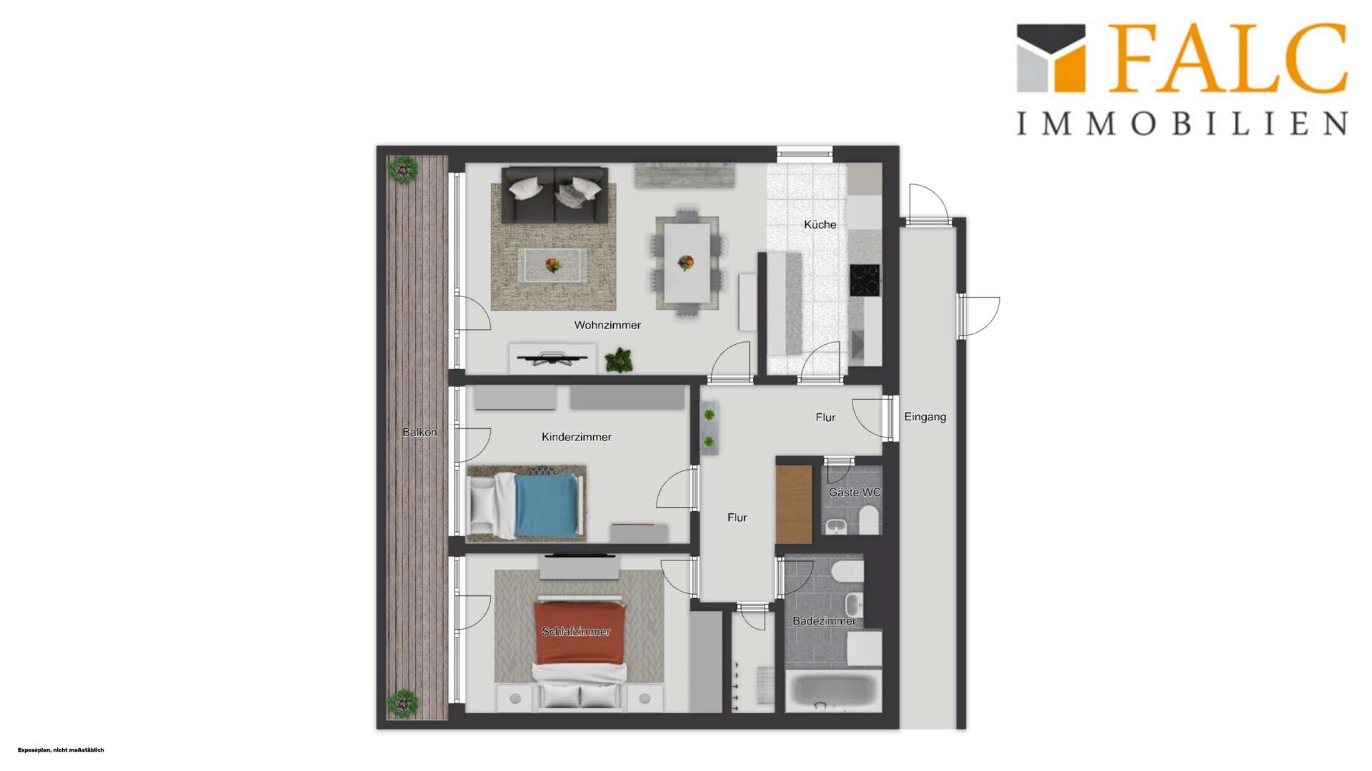 Attraktive 3-Zimmer-Wohnung mit großem Balkon, Tiefgaragenstellplatz in Junkersdorf – Köln – Vorschaubild 11